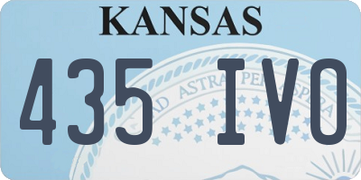 KS license plate 435IVO