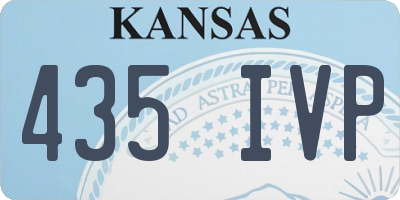 KS license plate 435IVP