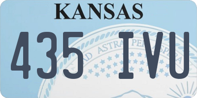 KS license plate 435IVU