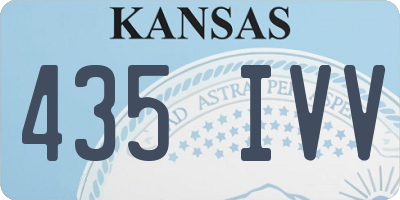 KS license plate 435IVV