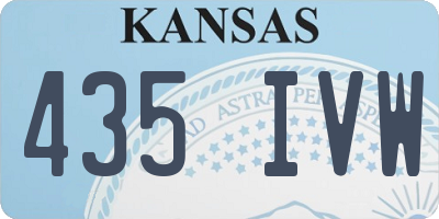 KS license plate 435IVW