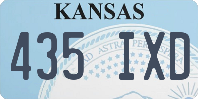KS license plate 435IXD