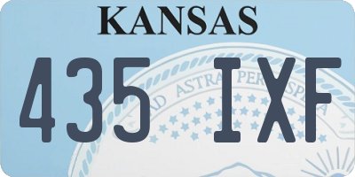 KS license plate 435IXF