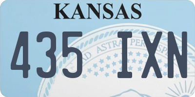 KS license plate 435IXN