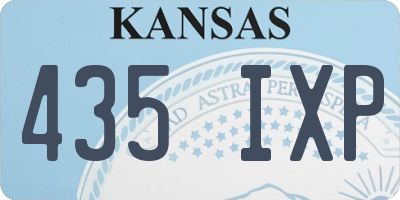 KS license plate 435IXP