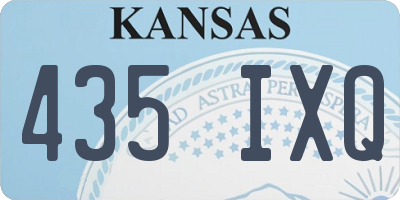 KS license plate 435IXQ