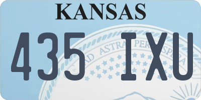 KS license plate 435IXU