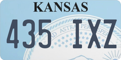 KS license plate 435IXZ