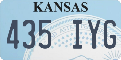 KS license plate 435IYG