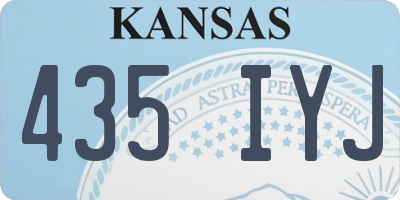 KS license plate 435IYJ