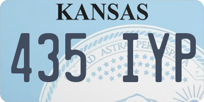 KS license plate 435IYP