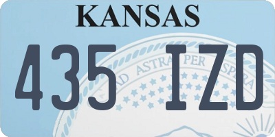 KS license plate 435IZD
