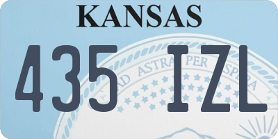 KS license plate 435IZL