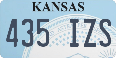 KS license plate 435IZS