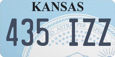 KS license plate 435IZZ
