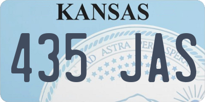 KS license plate 435JAS