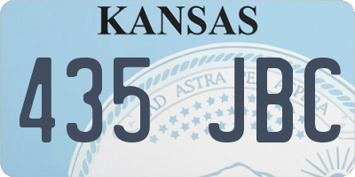 KS license plate 435JBC