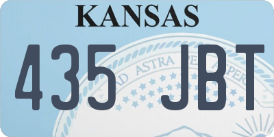 KS license plate 435JBT