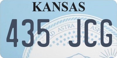 KS license plate 435JCG