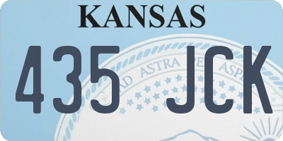 KS license plate 435JCK