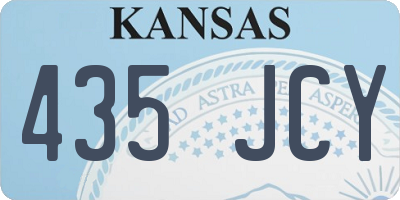 KS license plate 435JCY