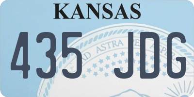 KS license plate 435JDG