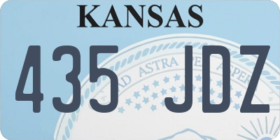 KS license plate 435JDZ