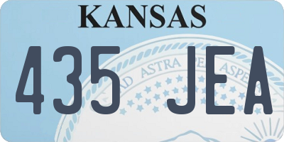 KS license plate 435JEA