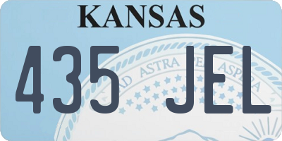 KS license plate 435JEL