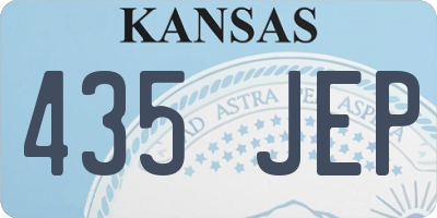 KS license plate 435JEP