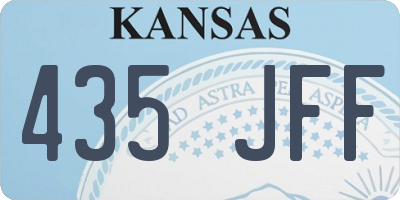 KS license plate 435JFF