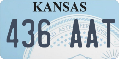 KS license plate 436AAT