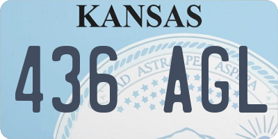 KS license plate 436AGL