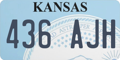 KS license plate 436AJH