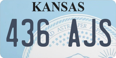 KS license plate 436AJS