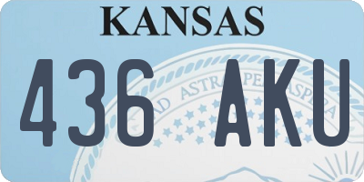 KS license plate 436AKU