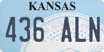 KS license plate 436ALN