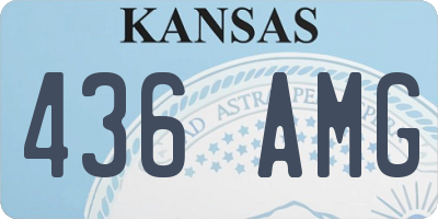 KS license plate 436AMG