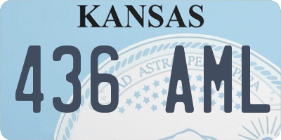 KS license plate 436AML