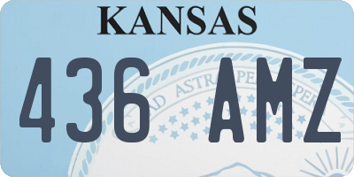 KS license plate 436AMZ