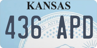 KS license plate 436APD