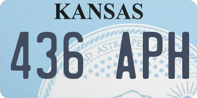 KS license plate 436APH