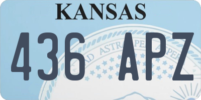 KS license plate 436APZ