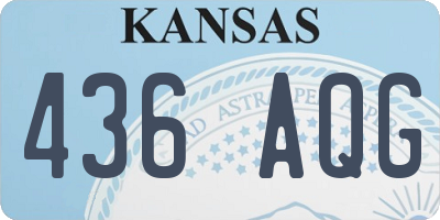 KS license plate 436AQG