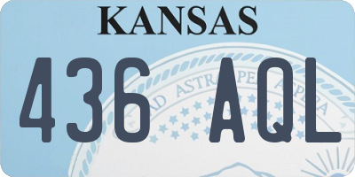 KS license plate 436AQL