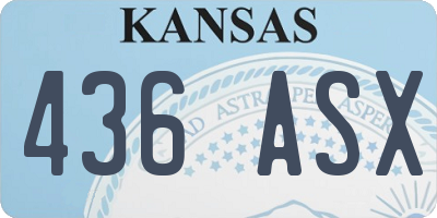KS license plate 436ASX