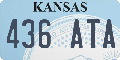 KS license plate 436ATA