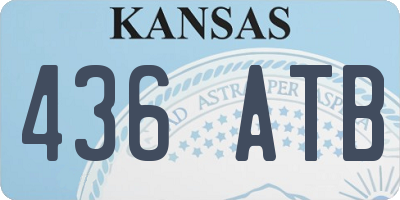 KS license plate 436ATB