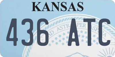 KS license plate 436ATC
