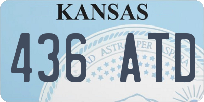 KS license plate 436ATD